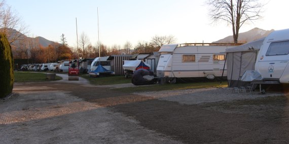 Straße kiesen, © Chiemsee Camping Rödlgries